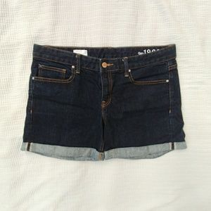 GAP dark wash jean shorts